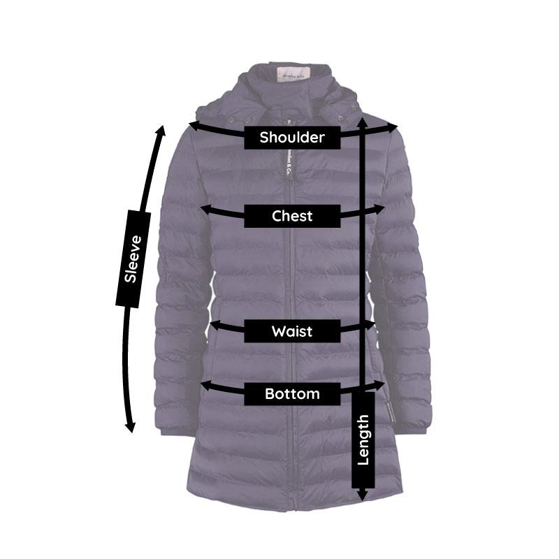 Kowari pregnancy coat and babywearing jacket size guide